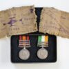 Queen's South Africa Medal (Clasps - Cape Colony, Orange Free State, Transvaal) and King's South Africa Medal (Clasps - South Africa 1901, South Africa 1902) with Boer War Gift Tin - Sgt. J. Williams, 4th Bty. Royal Field Artillery