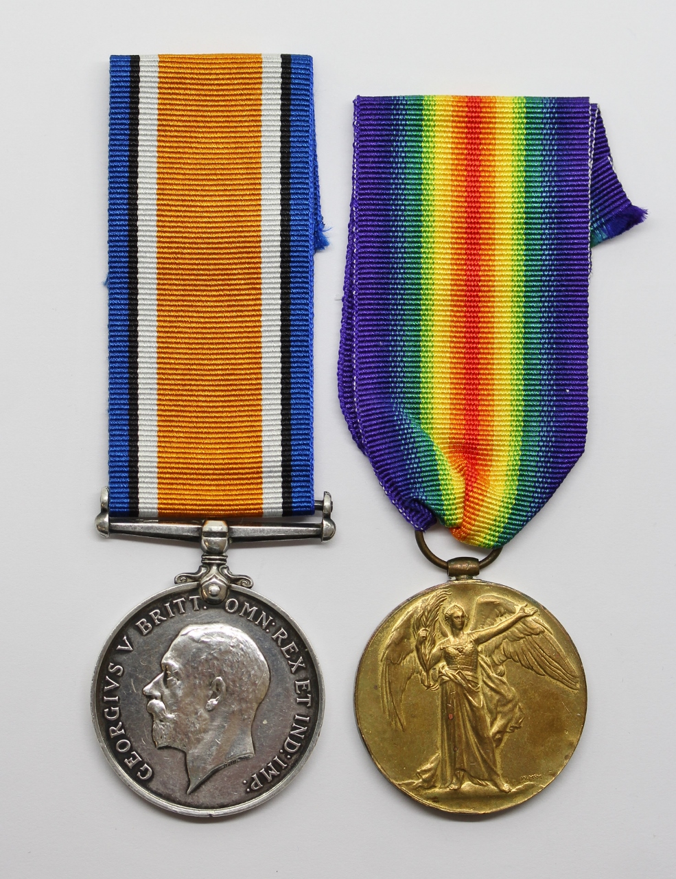 WW1 British War & Victory Medal Pair - Pte. C. Fairbank, South Staffordshire Regiment