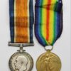WW1 British War & Victory Medal Pair - Pte. A.E. Brown, 4th Bn. London Regiment