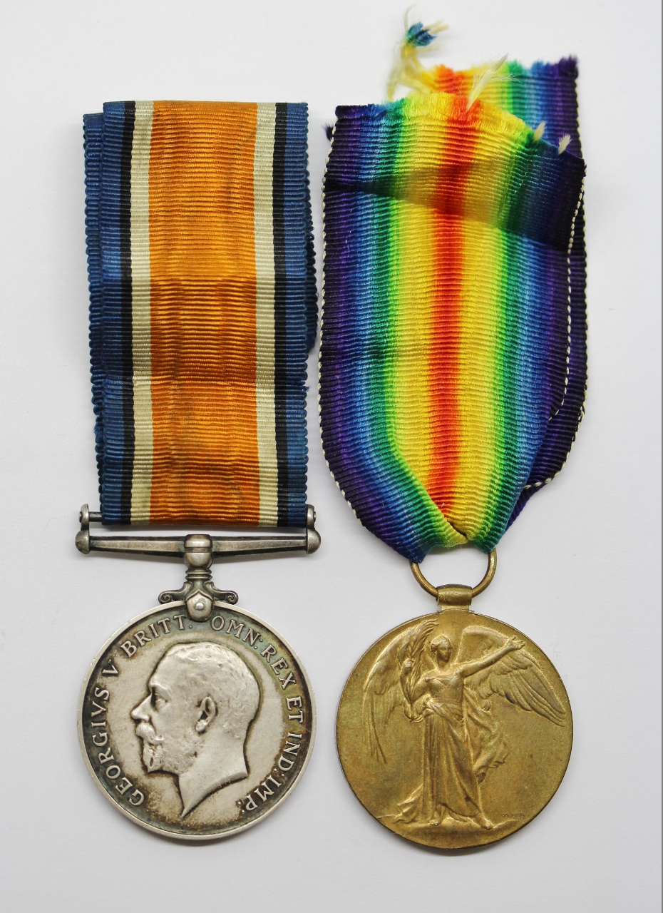 WW1 British War & Victory Medal Pair - Pte. A.E. Brown, 4th Bn. London Regiment