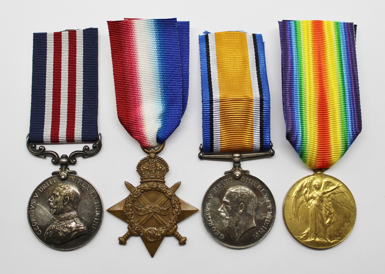 WW1 Military Medal, 1914-15 Star, British War Medal & Victory Medal Group - Pte. J.W. Mortimer, 9th Bn. York & Lancaster Regiment / East Yorkshire Regiment / Royal Air Force