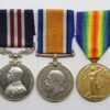 WW1 Military Medal, British War Medal & Victory Medal - Pte. E.C. Callard, Royal Army Medical Corps