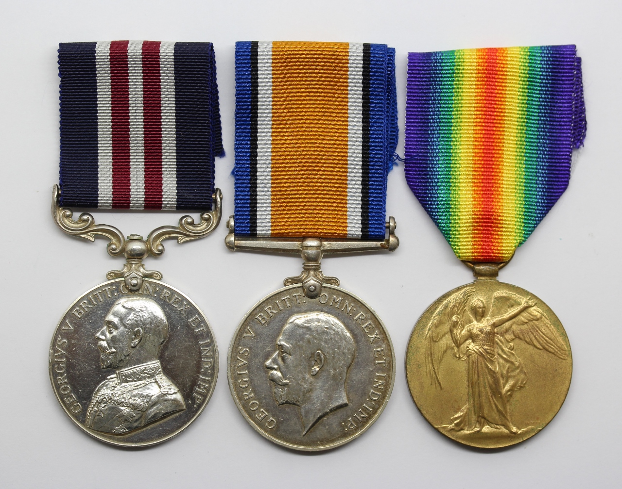 WW1 Military Medal, British War Medal & Victory Medal - Pte. E.C. Callard, Royal Army Medical Corps