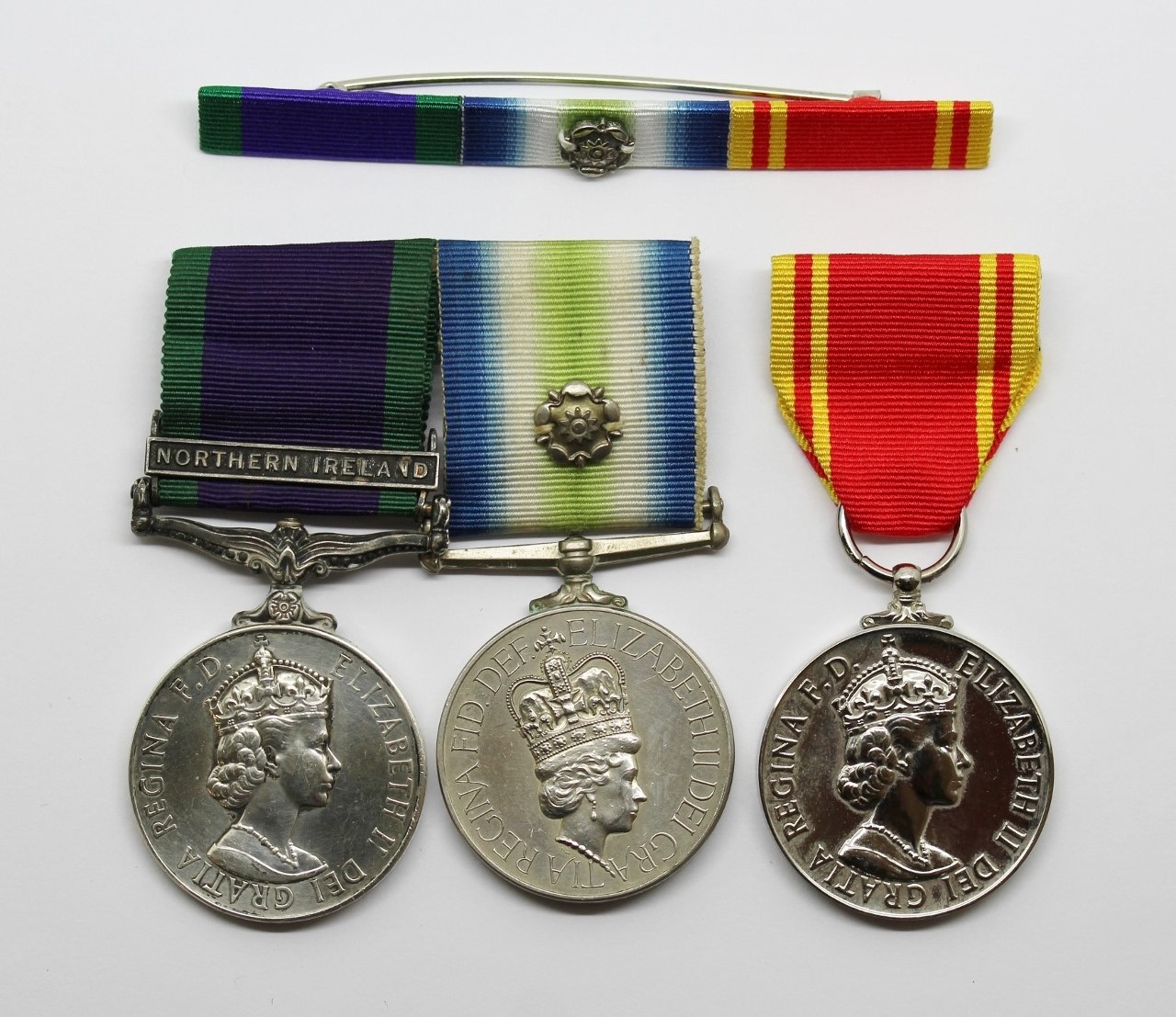 Campaign Service Medal (Clasp - Northern Ireland), South Atlantic Medal (with Rosette) and Fire Brigade LS&GC Medal Group - L.Cpl. S.W. Pashley, Royal Signals
