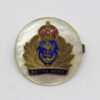 Royal Navy Enamelled Sweetheart Brooch - King's Crown
