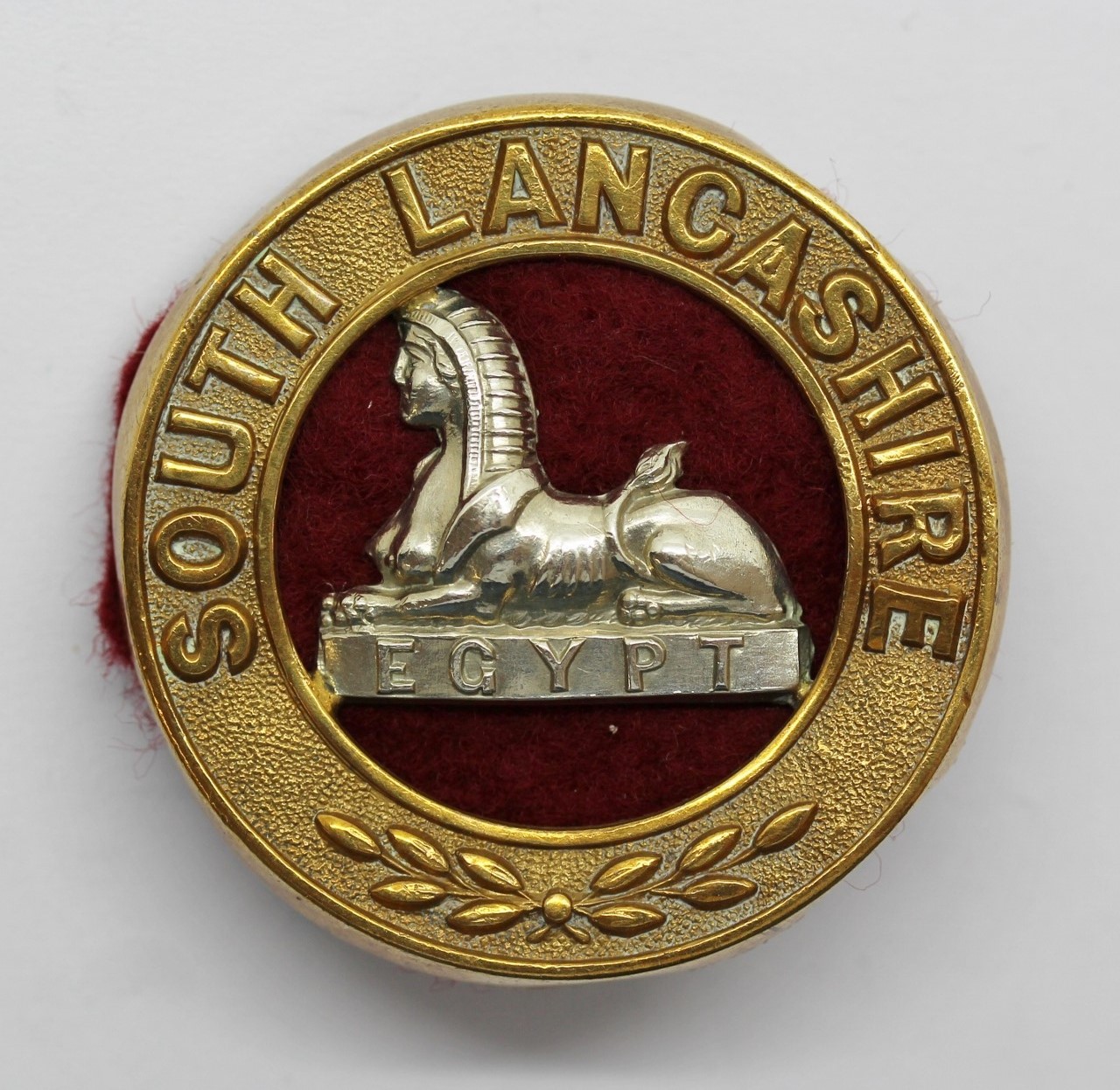 South Lancashire Regiment Helmet Plate Centre
