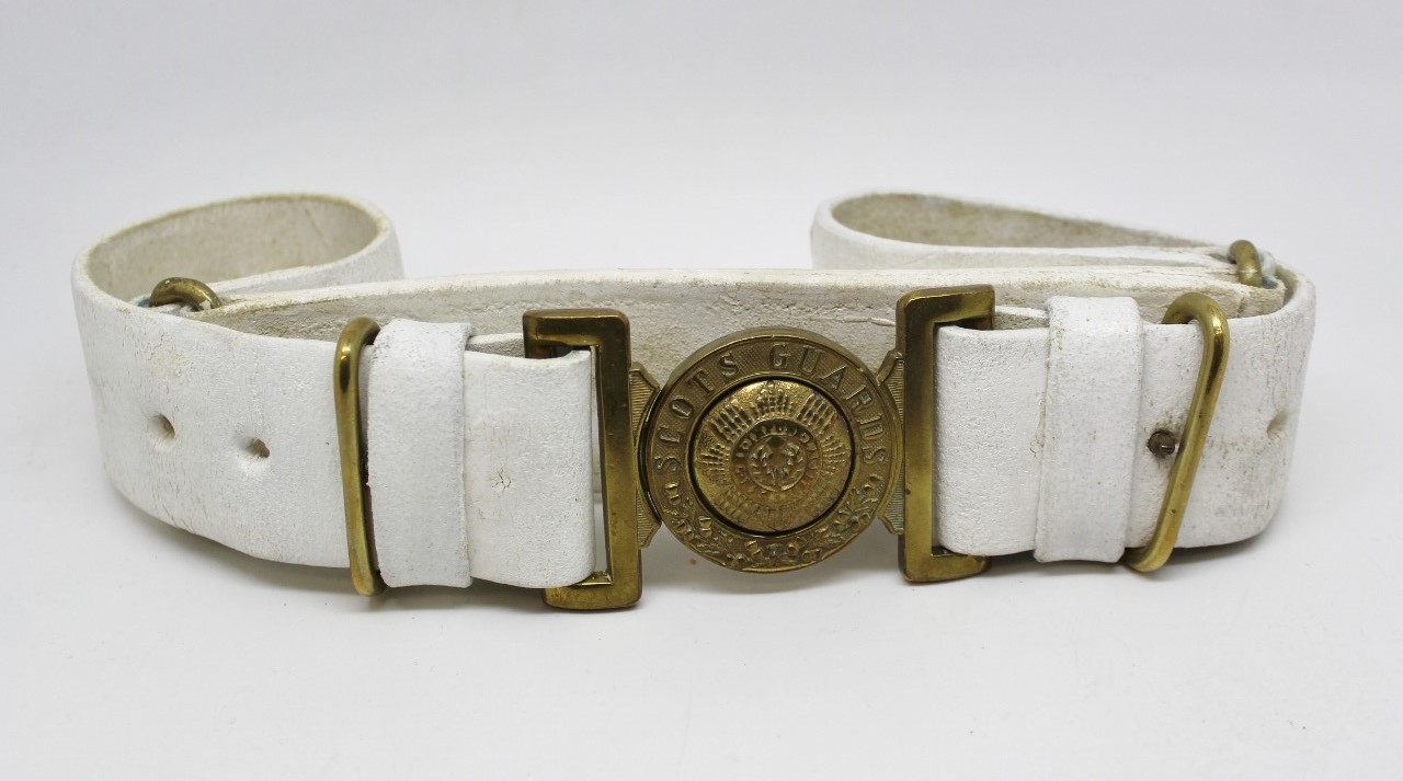Scots Guards Buff Belt & Buckle