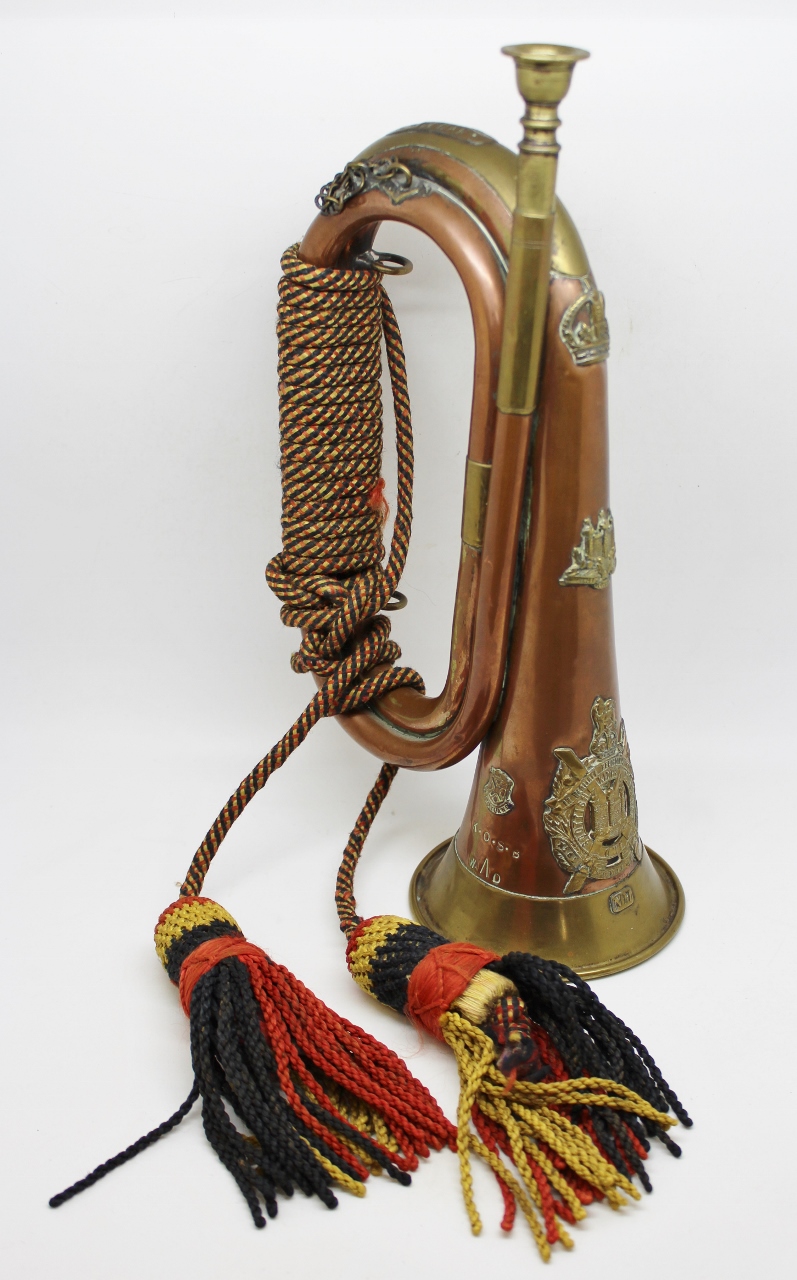 King's Own Scottish Borderers (K.O.S.B.) Military Bugle - Named to 7721 Bugler N. Millar