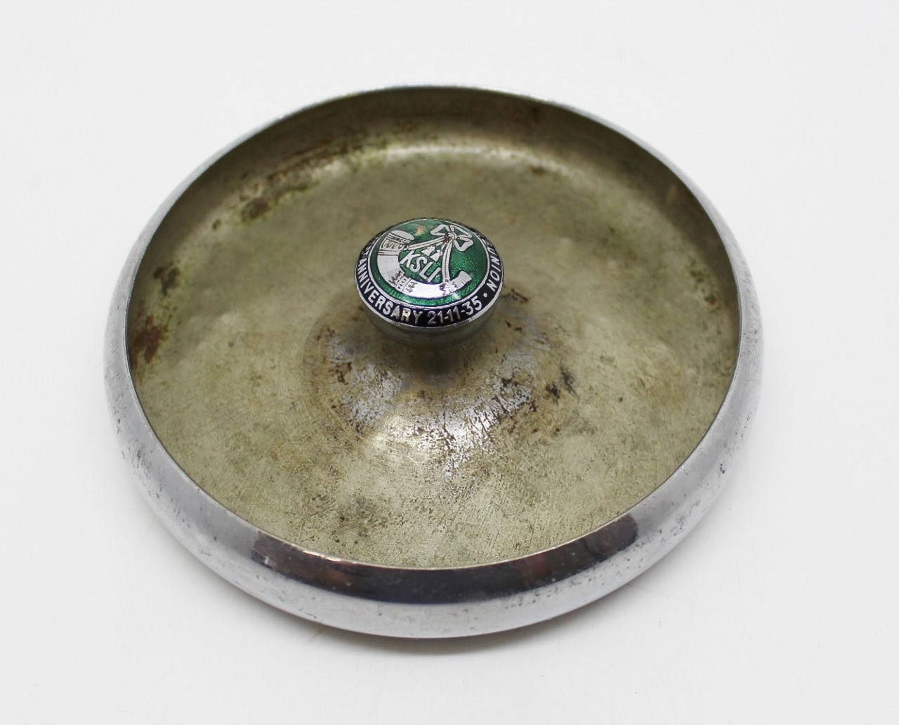 King's Shropshire Light Infantry (K.S.L.I.) Ashtray - Pals 17th Reunion, 21st Anniversary 21-11-35
