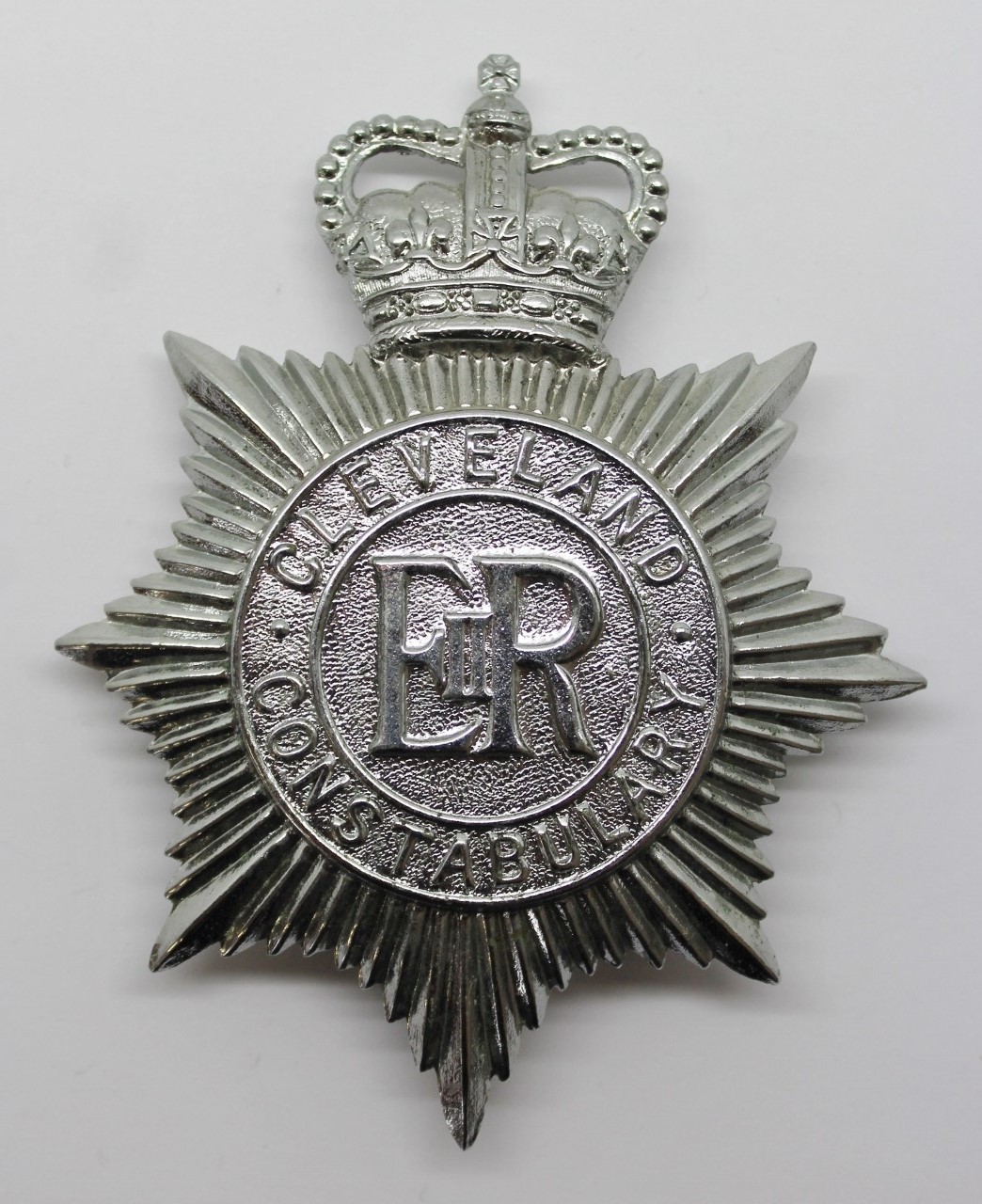 Cleveland Constabulary Helmet Plate - Queen's Crown
