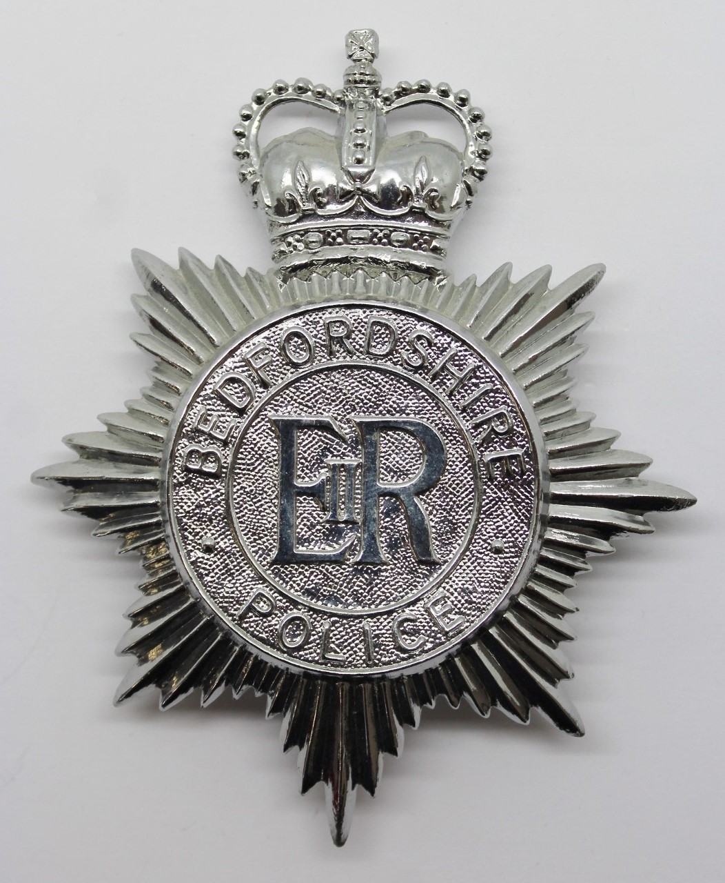 Bedfordshire Police Helmet Plate - Queen's Crown