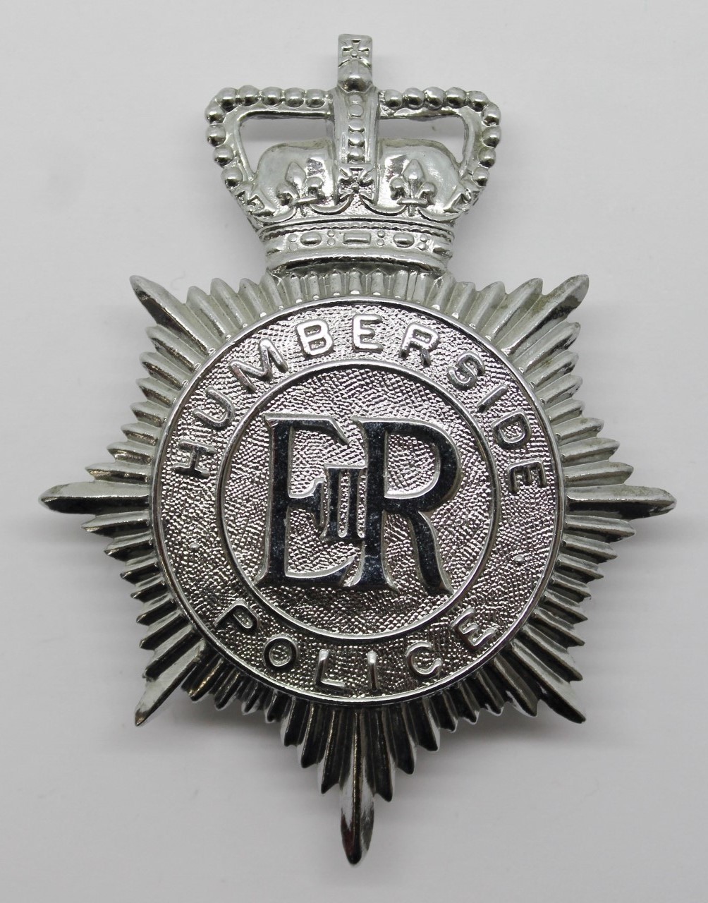 Humberside Police Helmet Plate - Queen's Crown