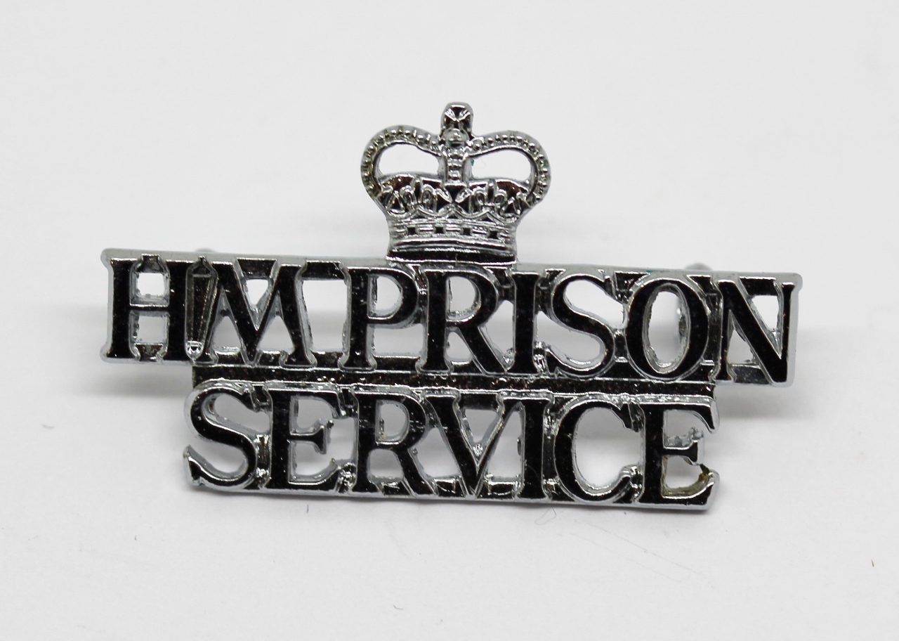 H. M. Prison Service Shoulder Title - Queen's Crown
