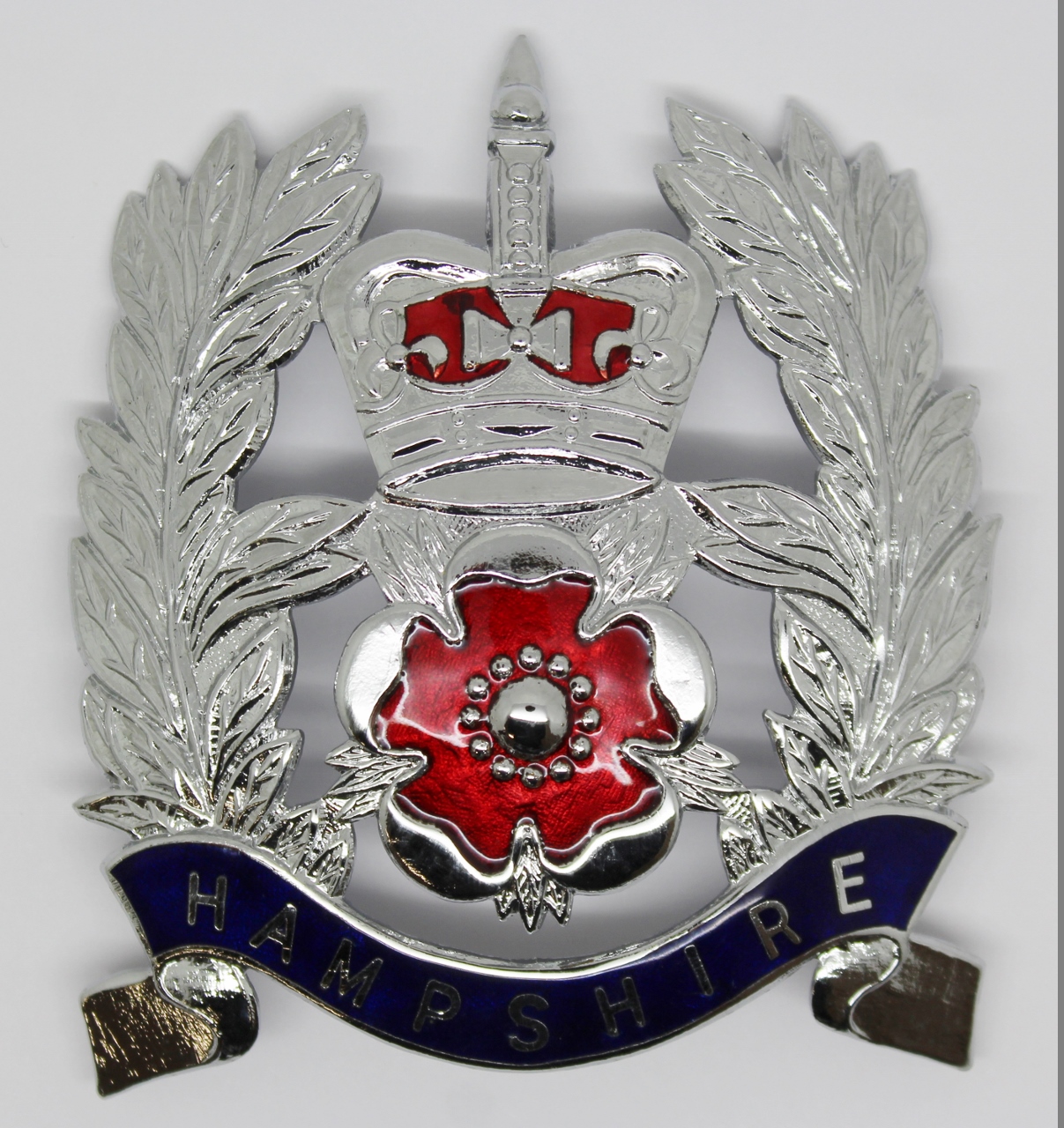 Hampshire Constabulary Sergeants Helmet Plate - Queens Crown