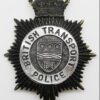 British Transport Police Night Helmet Plate - Queens Crown