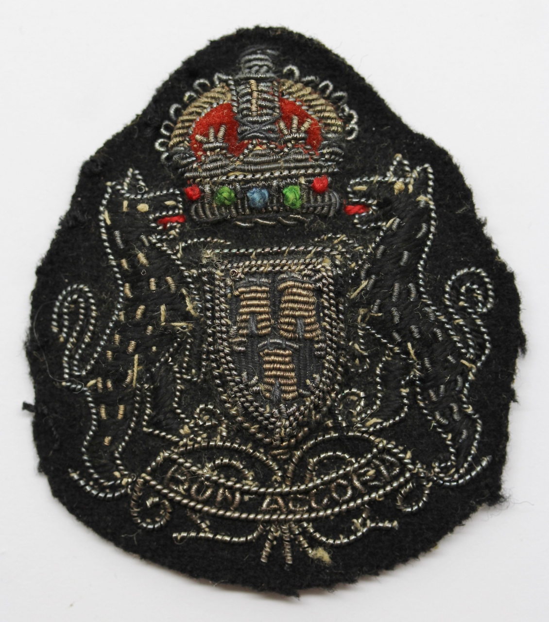Aberdeen City Police Bullion Cap Badge - King's Crown