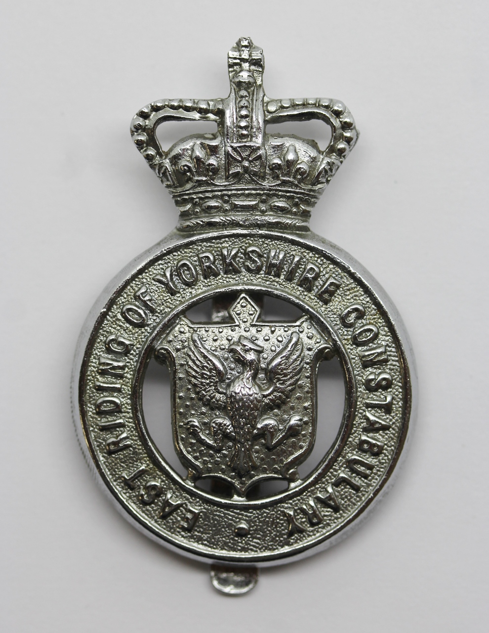 East Riding of Yorkshire Constabulary Cap Badge - Queen's Crown
