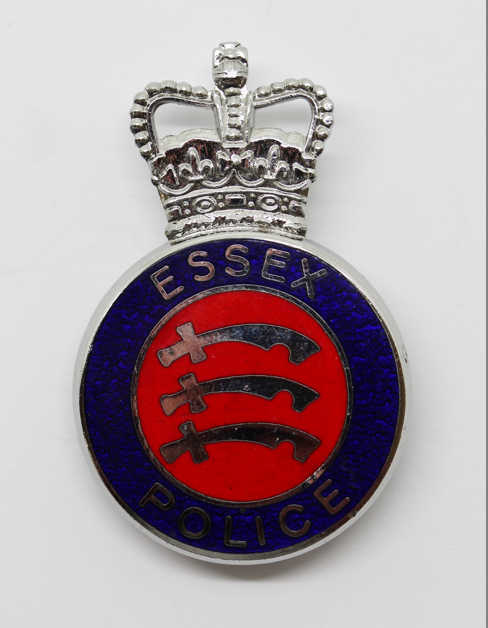 Essex Police Enamelled Cap Badge - Queen's Crown