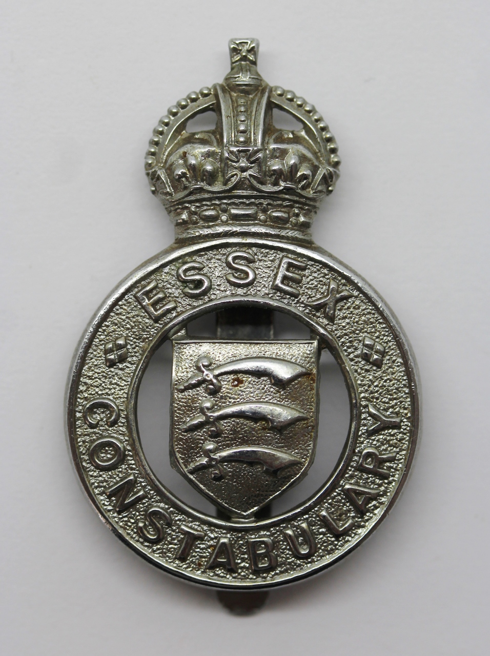 Essex Constabulary Cap Badge - King's Crown