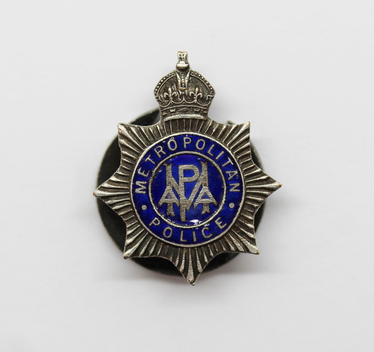 Metropolitan Police Athletics Association M.P.A.A. Enamelled Lapel Badge - King's Crown