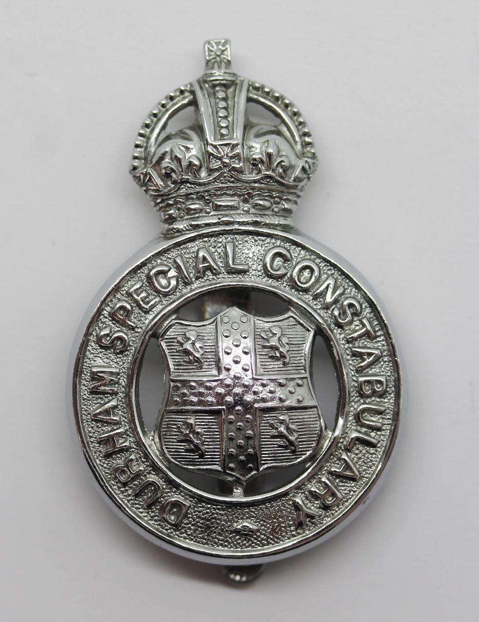 Durham Special Constabulary Cap Badge - King's Crown