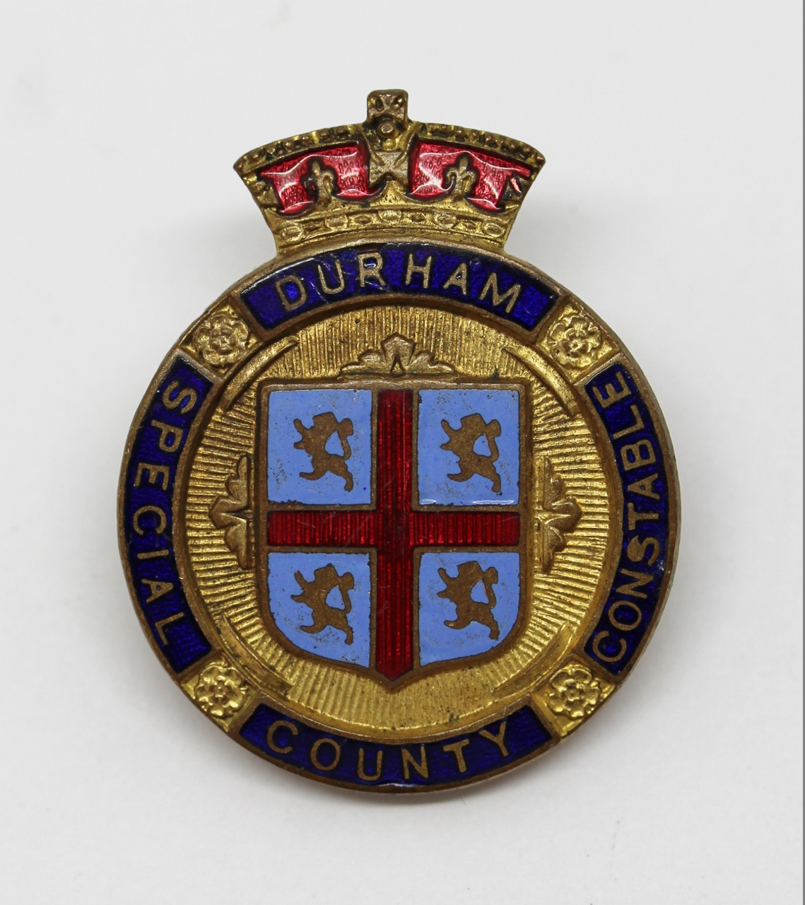 Durham County Constabulary Special Constable Enamelled Lapel Badge