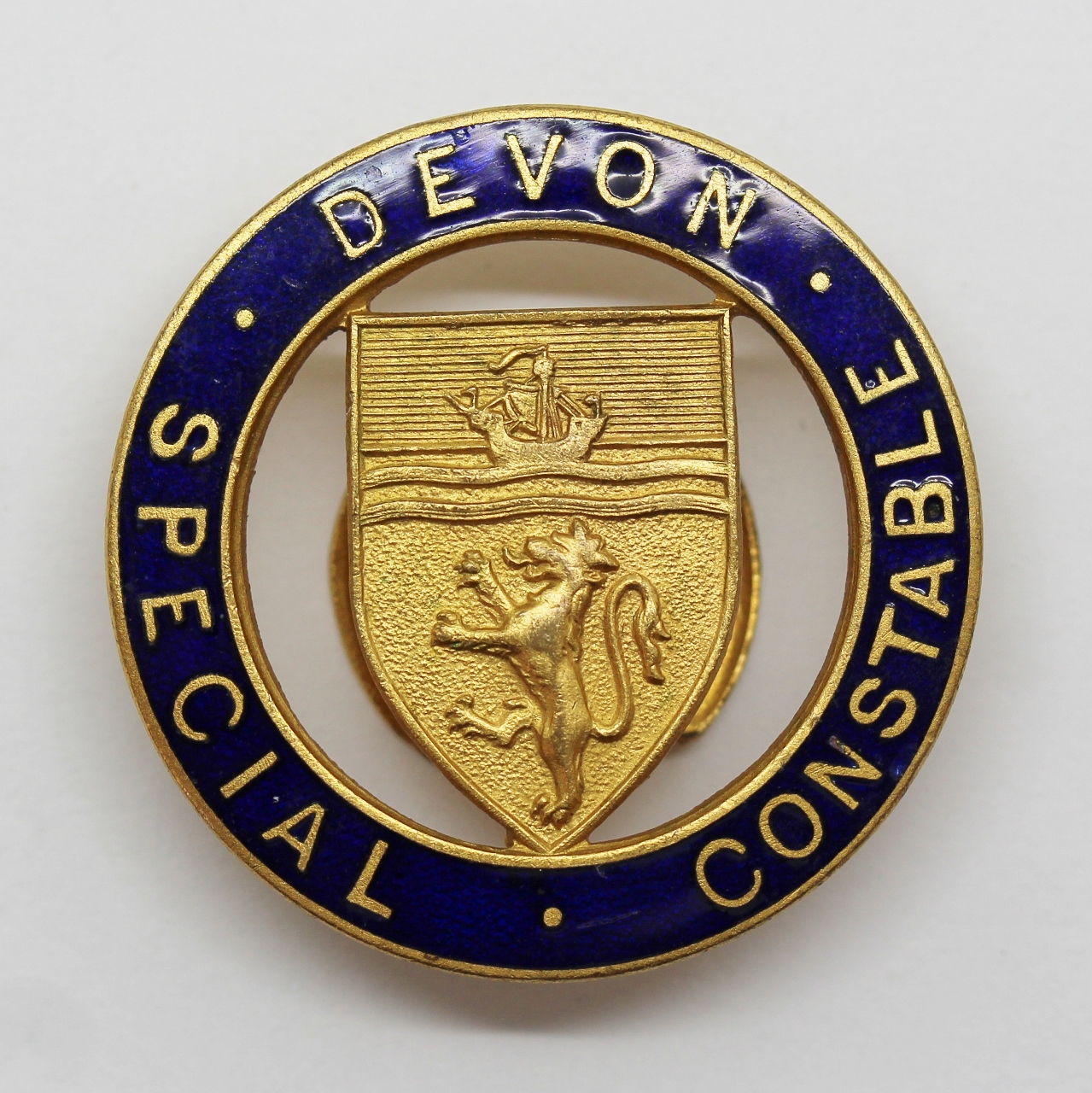 Devon Special Constable Enamelled Lapel Badge