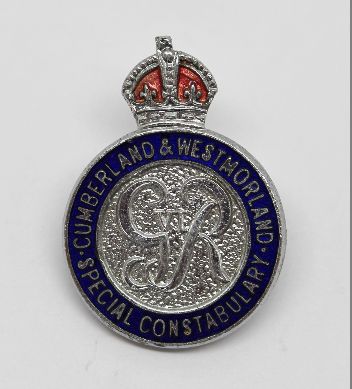 George VI Cumberland & Westmorland Special Constabulary Enamelled Lapel Badge