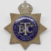 British Transport Commission (B.T.C.) Senior Officer's Enamelled Cap Badge - King's Crown