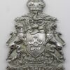 Leicester City Police Helmet Plate - King's Crown (Chrome)