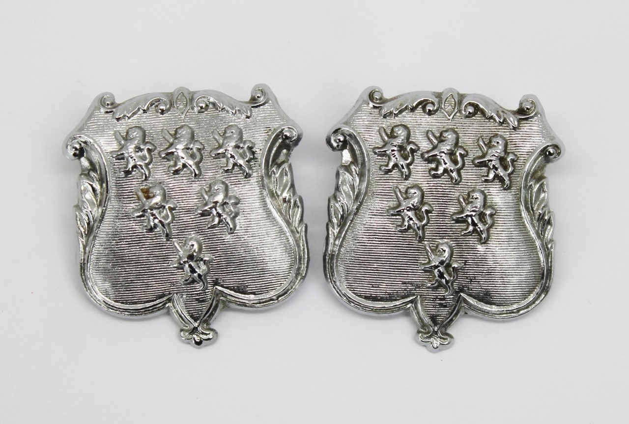 Pair of Warrington Borough Police Collar Badges