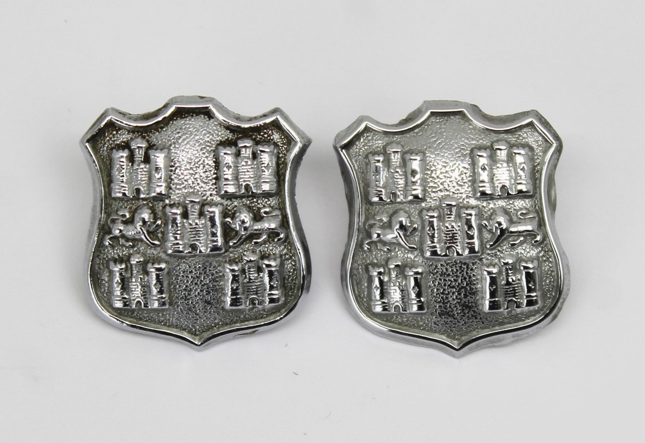 Pair of Winchester City Police Collar Badges