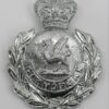 Glamorgan Constabulary Wreath Helmet Plate - Queen's Crown