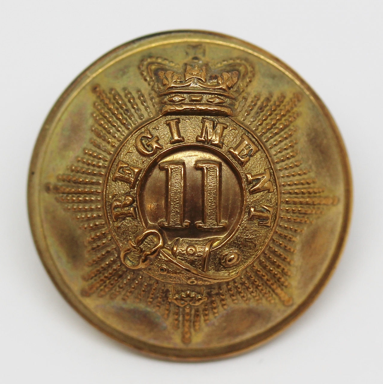 Victorian 11th (North Devonshire) Regiment of Foot Officer's Button (Large)