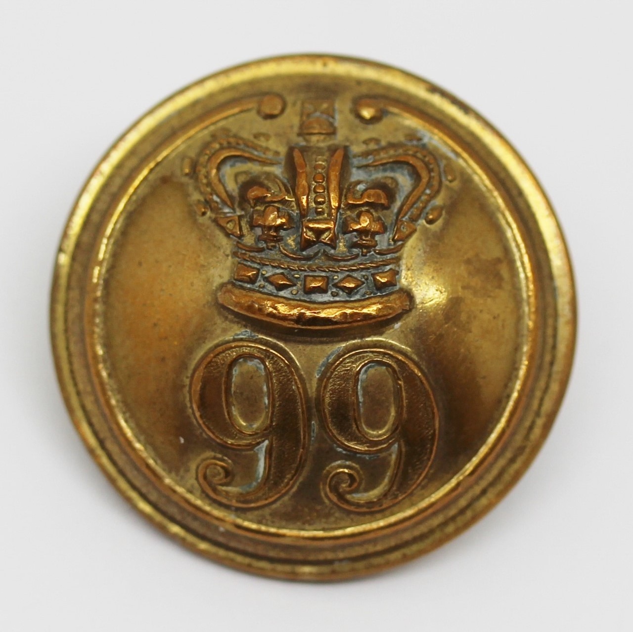 Victorian 99th (Duke of Edinburgh's) Regiment of Foot Officer's Button (Large)
