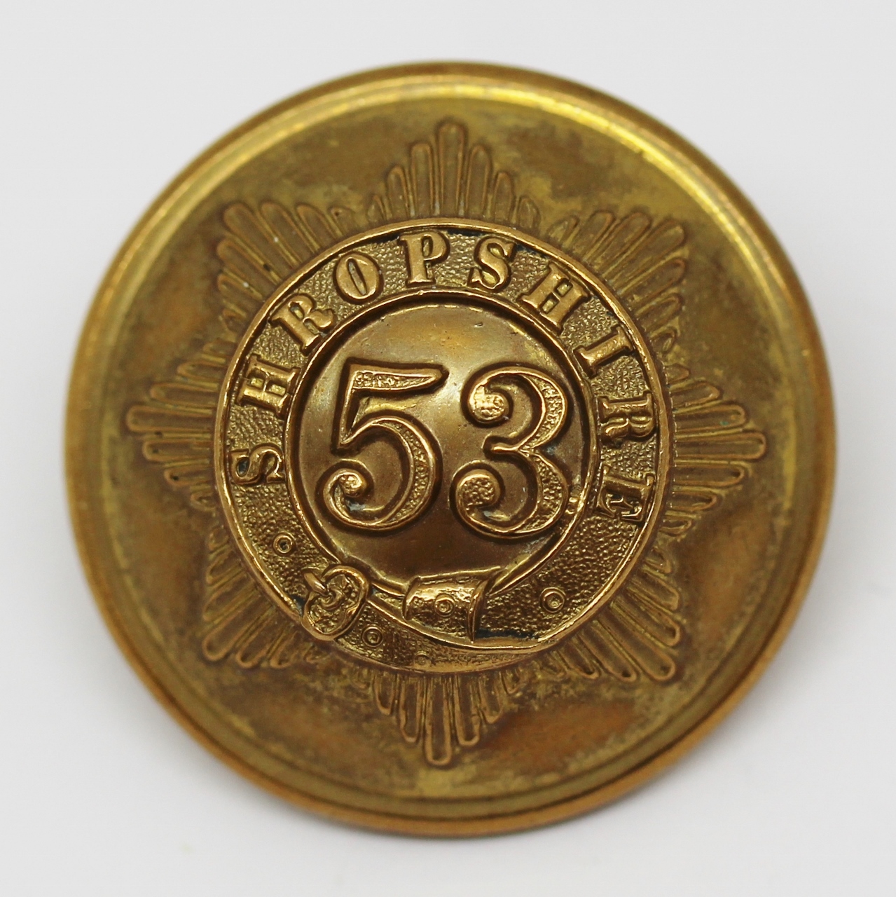 Victorian 53rd (Shropshire) Regiment of Foot Officer's Button (Large)
