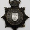 Derbyshire Constabulary Night Helmet Plate - Queen's Crown