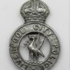 Liverpool City Police Cap Badge - King's Crown