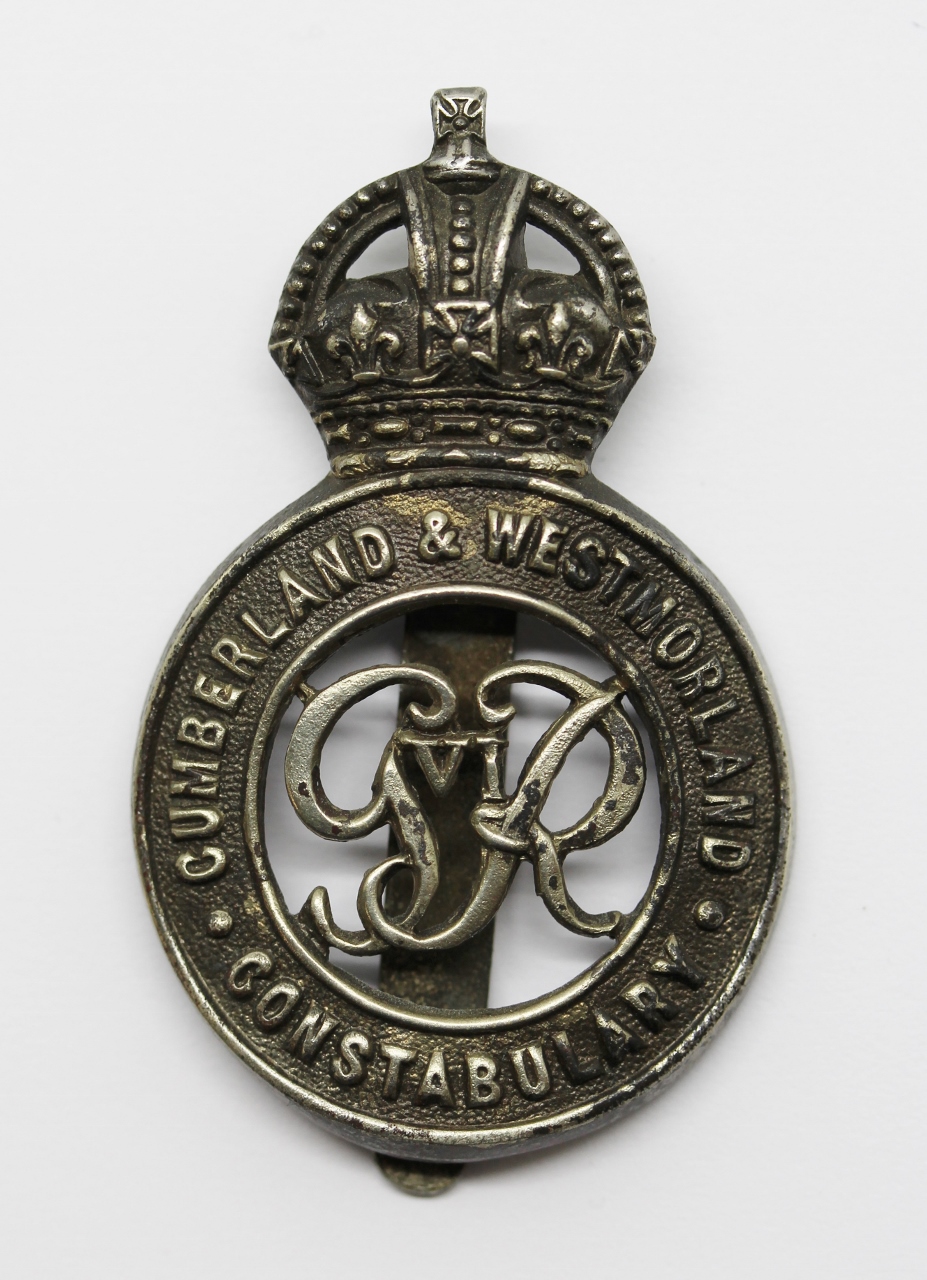 George VI Cumberland & Westmorland Constabulary Cap Badge