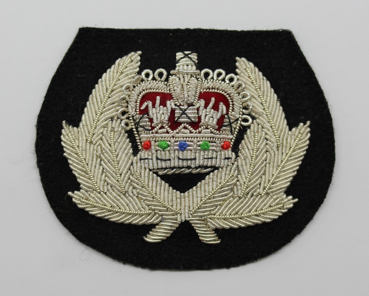 Ministry of Defence Police Chief Officer's Bullion Cap Badge - Queen's Crown
