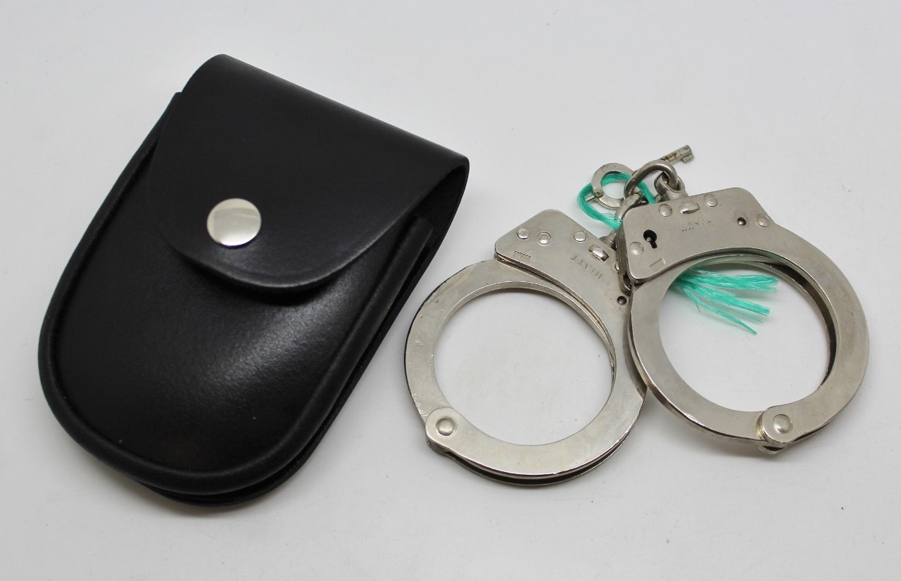 Hiatt Police Handcuffs with Key & Pouch