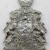 Leicester City Police Helmet Plate - Queen's Crown