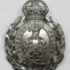 Huddersfield Police Wreath Helmet Plate - King's Crown
