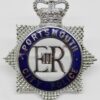 Portsmouth City Police Senior Officer's Enamelled Cap Badge - Queen's Crown