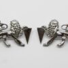 Pair of United Kingdom Atomic Energy Authority Constabulary (U.K.A.E.A.) Collar Badges