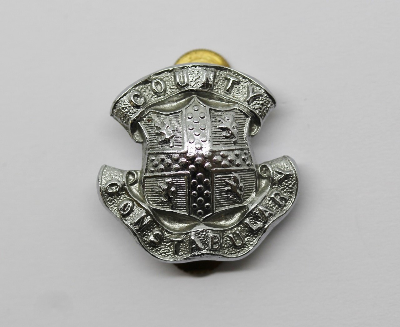 Durham County Constabulary Collar Badge