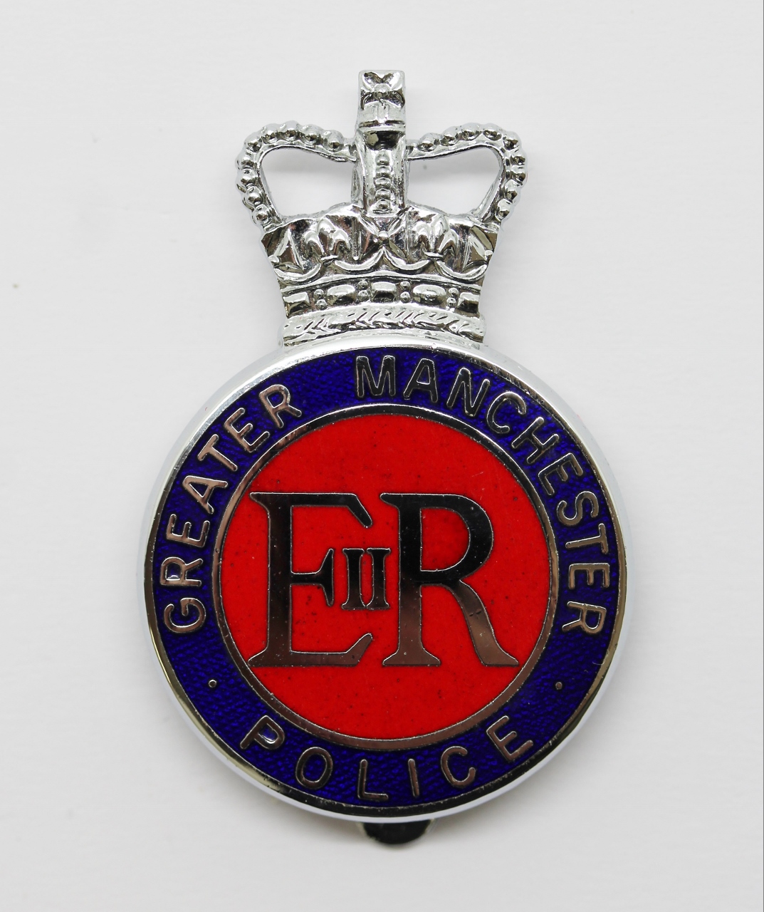 Greater Manchester Police Enamelled Cap Badge - Queen's Crown