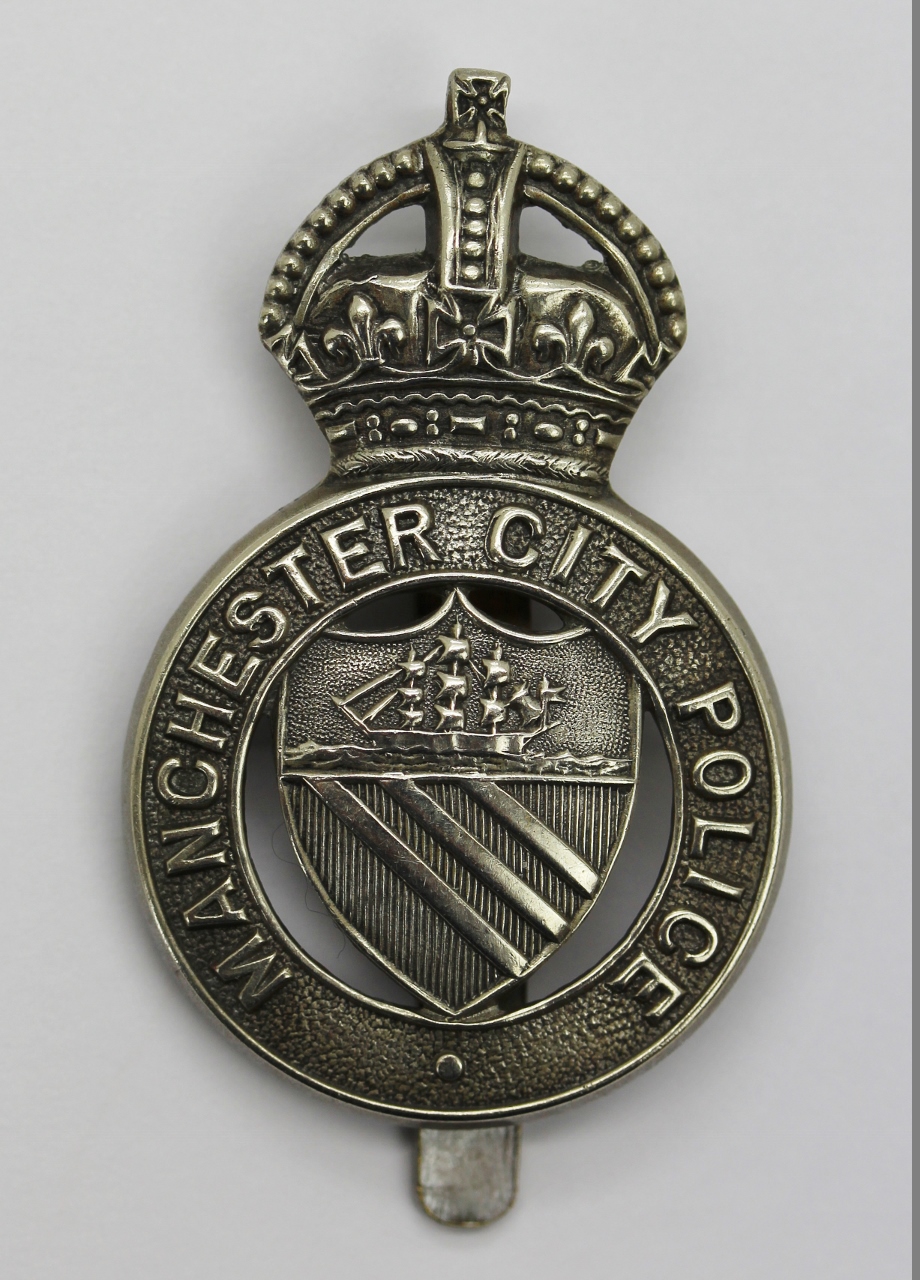 Manchester City Police Cap Badge - King's Crown