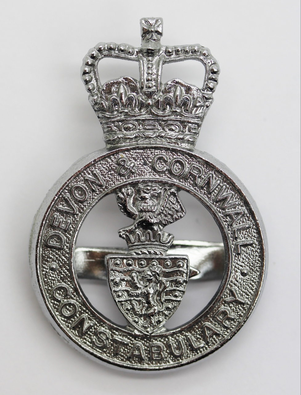 Devon & Cornwall Constabulary Cap Badge - Queen's Crown