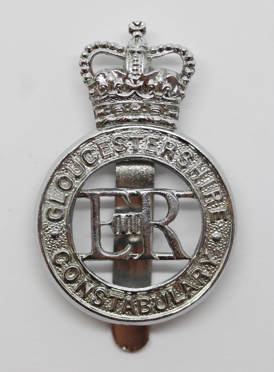 Gloucestershire Constabulary Cap Badge - Queen's Crown